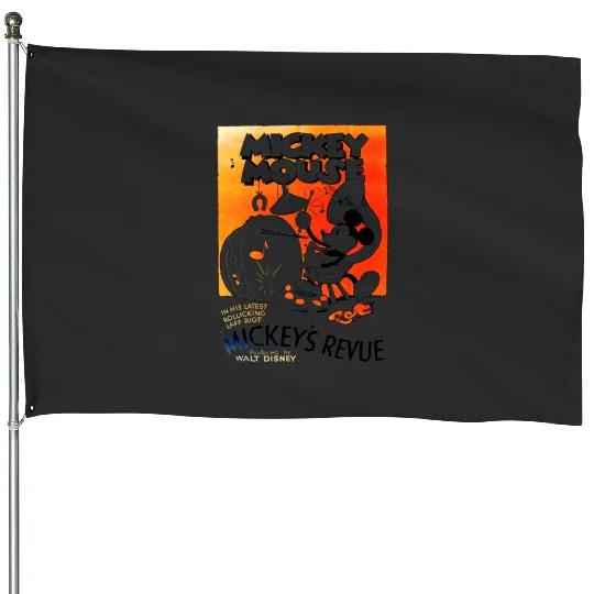 Discover Disney Mickey And Friends Mickey's Revue Retro Chest Logo House Flags