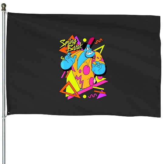 Disney Aladdin Genie Retro 90's Style Poster Premium House Flags