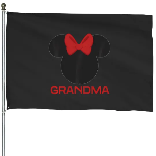 Discover Disney Minnie Mouse Grandma Red Bow Family Mothers Day House Flags