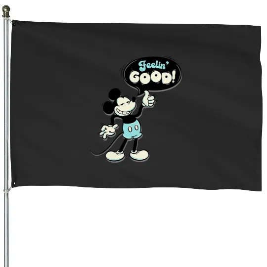 Discover Disney Mickey And Friends Vintage Retro Feelin' Good Bubble House Flags