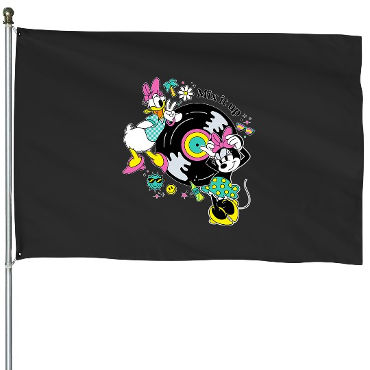 Disney Minnie and Daisy Mix It Up Retro House Flags