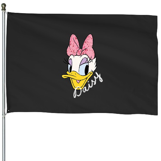 Disney Daisy Duck Sassy & Glamorous Speckled Bow and Name V-Neck House Flags