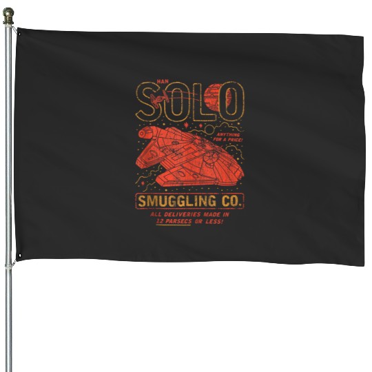 Star Wars Vintage Han Solo Smuggling Co. Poster Disney+ Tank Top House Flags