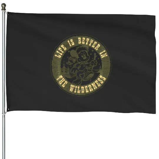 Discover Disney Mickey And Friends Life Is Better In The Wilderness House Flags