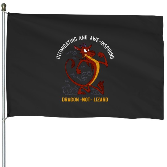 Discover Disney Mulan Mushu Dragon Not Lizard Portrait House Flags
