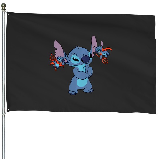 Discover Disney Lilo And Stitch All Bad Hoodie House Flags