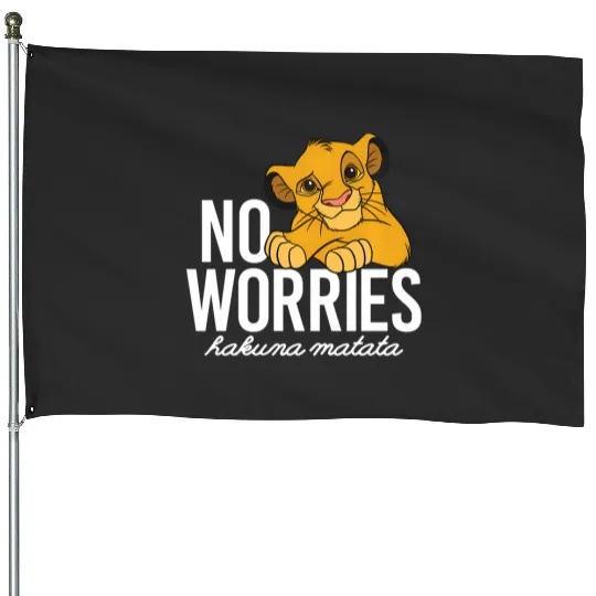 Disney Lion King Classic No Worries Simba House Flags