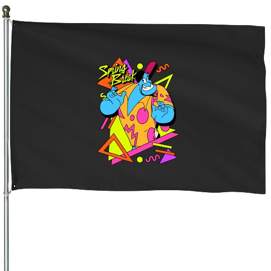 Disney Aladdin Genie Retro 90's Style Poster Long Sleeve House Flags