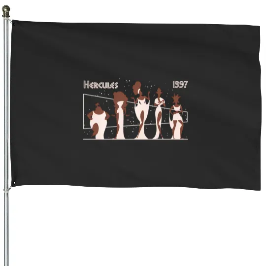 Disney Hercules 1997 Muses Portrait Constellation House Flags