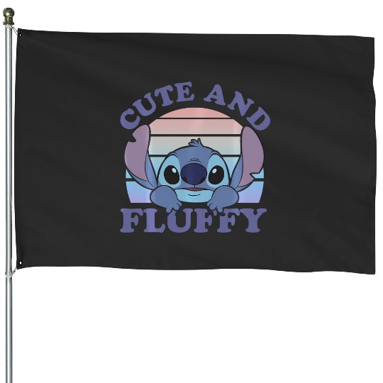 Disney Lilo Stitch 626 Stitch Day Cute And Fluffy Portrait House Flags