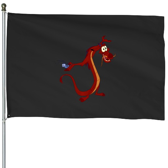 Discover Disney Mulan Mushu Dragon And Cri-Kee Cricket House Flags