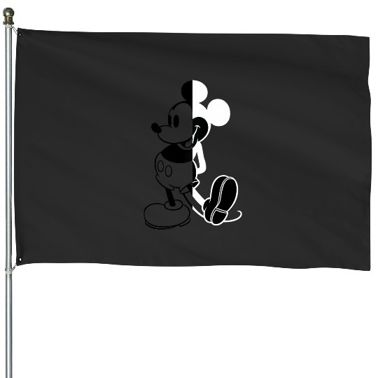 Discover Disney Mickey Mouse Split House Flags