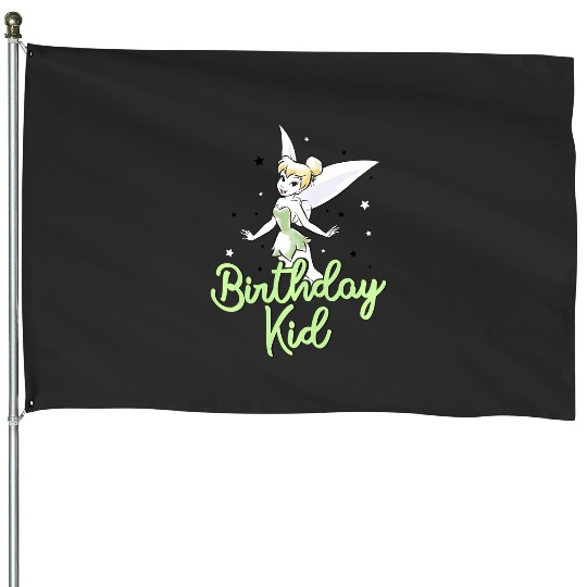 Discover Disney Peter Pan Birthday Kid Vintage Tinker Bell House Flags