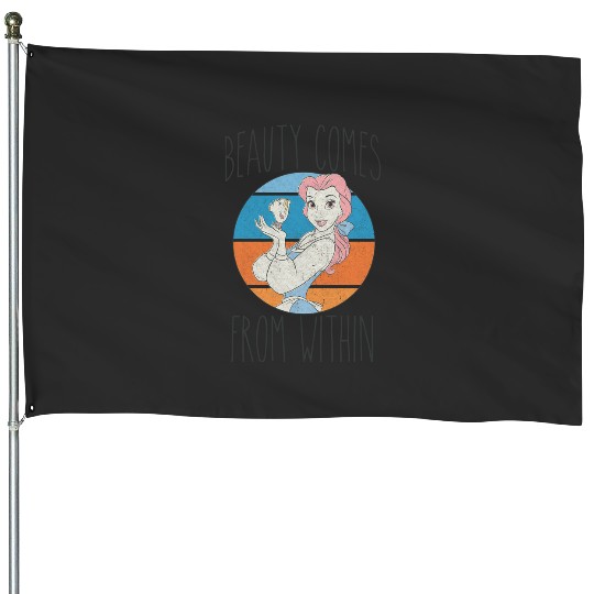 Discover Disney Beauty and the Beast Retro Belle Beauty From Within Long Sleeve House Flags