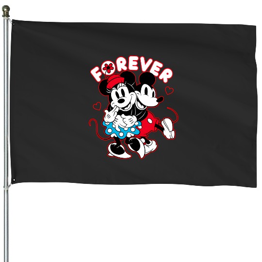 Discover Disney Mickey Mouse Minnie Mouse Love Forever Valentines House Flags