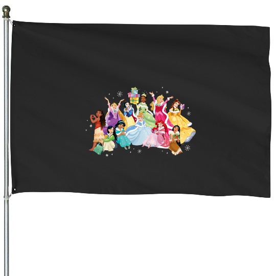 Discover Disney Princess Sparkle Squad Winter Holiday Christmas Gifts House Flags