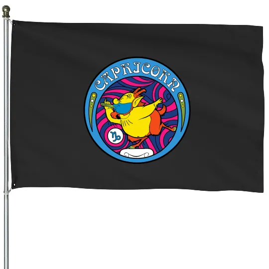 Discover Disney Hercules Phil Zodiac Capricorn House Flags
