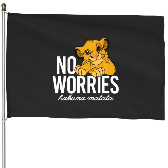 Disney Lion King Classic No Worries Simba House Flags