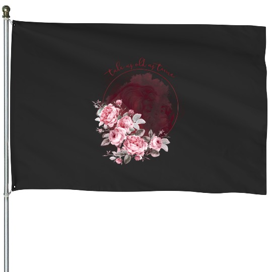 Disney Beauty And The Beast Belle Beast Rose Circle Tale House Flags
