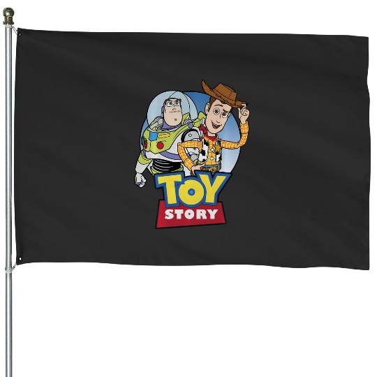 Discover Disney Pixar Toy Story Buzz And Woody Movie Logo House Flags