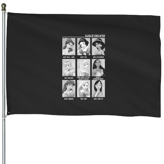 Discover Disney Princess Yearbook Photos Style Vintage House Flags