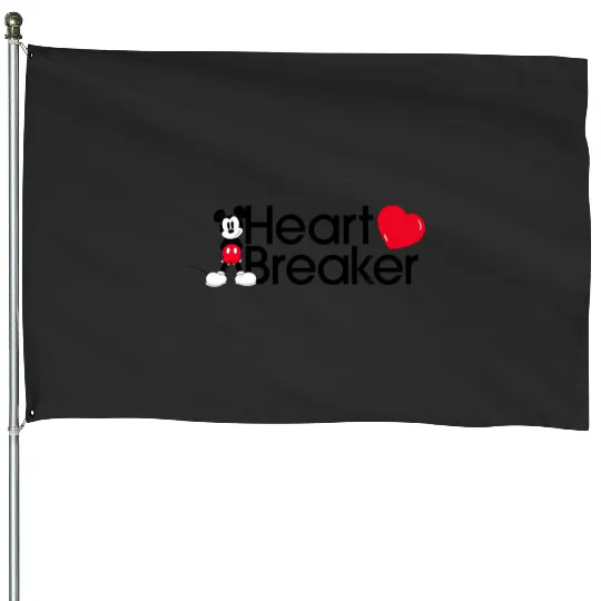 Discover Disney Mickey Valentine Heartbreaker House Flags