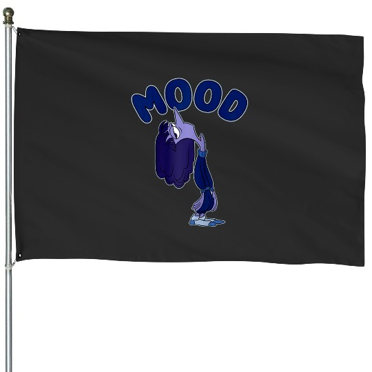 Disney Pixar Inside Out 2 Mood Ennui Bored Retro Shot Raglan Baseball Tee House Flags