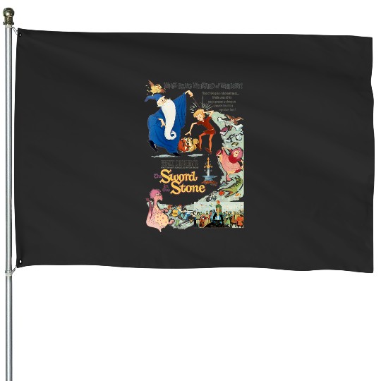 Discover Disney The Sword in the Stone Iconic Retro Big Chest Poster House Flags