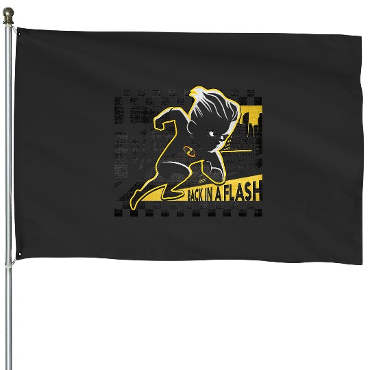 Disney Pixar The Incredibles 2 Dash Retro Racing Flag Logo House Flags