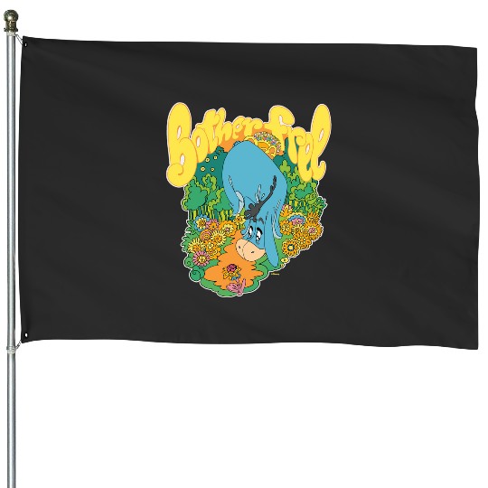 Disney Winnie the Pooh Eeyore Bother Free Sixties Retro Long Sleeve House Flags