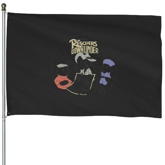 Discover Disney The Rescuers Down Under Retro House Flags