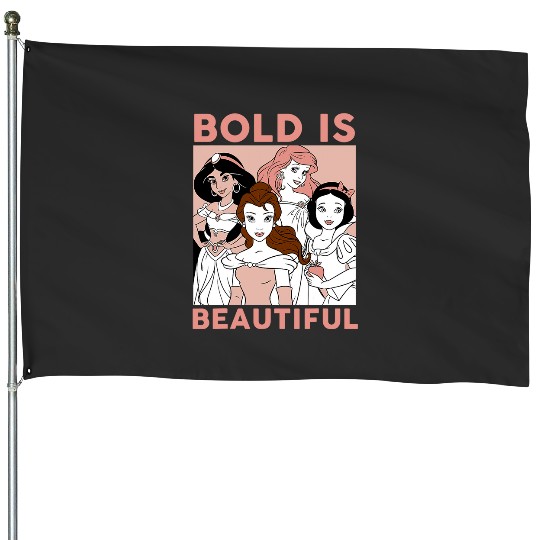 Discover Disney Princess Classic Retro Cartoon Bold Is Beautiful House Flags