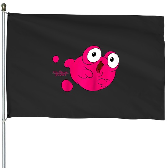 Disney Treasure Planet Morph Pink Blob Raglan Baseball Tee House Flags