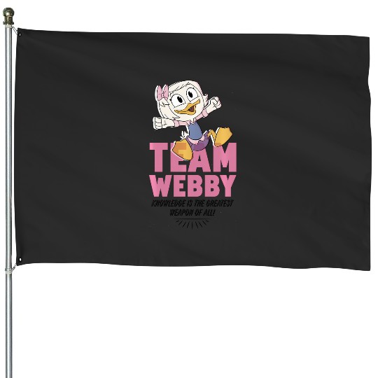 Disney Ducktales Team Webby Knowledge Is The Greatest Weapon House Flags