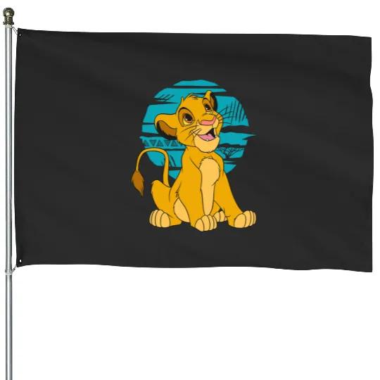 Disney The Lion King Young Simba Happy Long Sleeve Long Sleeve House Flags