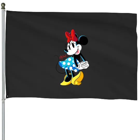 Disney Minnie Mouse Polka-Dot Skirt Cute Retro Vintage Pose House Flags