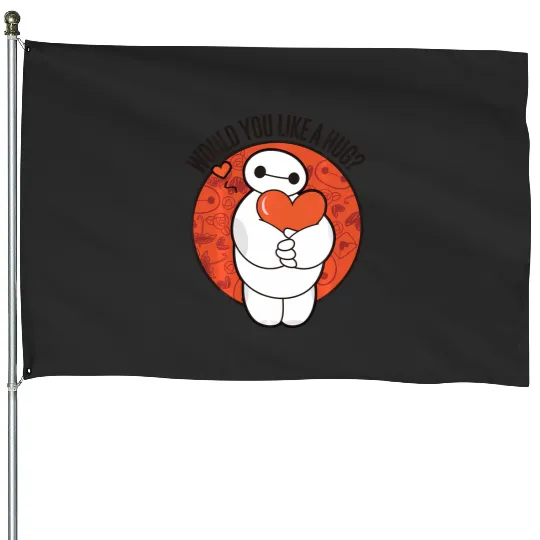 Discover Disney Big Hero 6 Baymax Hug Valentine'S House Flags