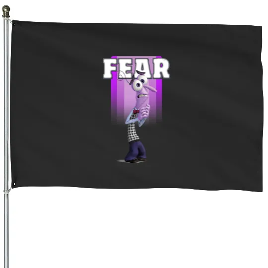 Disney Pixar Inside Out Riley's Fear Purple Character Logo V-Neck House Flags