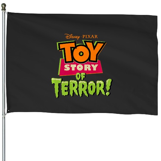 Disney Pixar Toy Story Of Terror Halloween Vintage Logo Premium House Flags