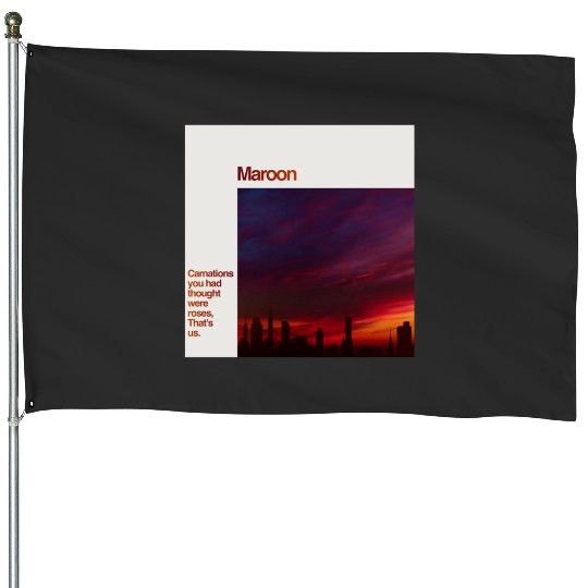 Discover Taylor  Midnights  Maroon House Flags