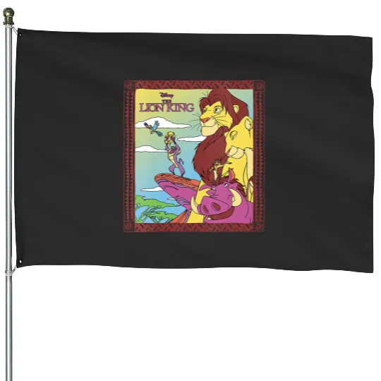 Disney The Lion King 30th Anniversary Family Retro Colors V-Neck House Flags