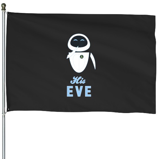 Disney Pixar Wall-E His Eve Couples House Flags