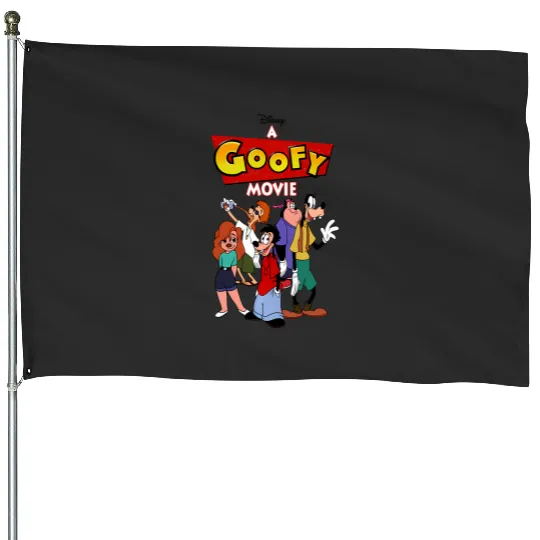 Discover Disney A Goofy Movie Group Shot Logo House Flags