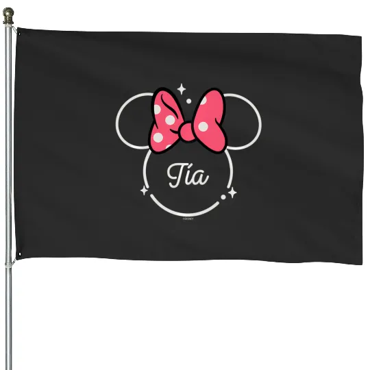 Discover Disney Minnie Mouse Ta Aunt Head Icon Magic Da De La Madre House Flags