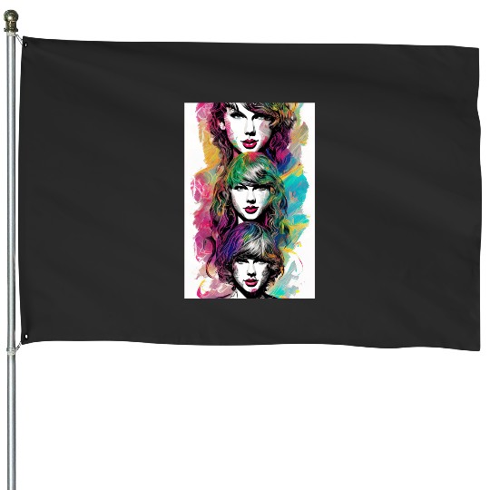 Discover Taylor-Swift-Graphic Premium House Flags