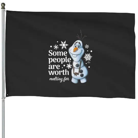 Discover Disney 100 - Some People Are Worth Melting For House Flags