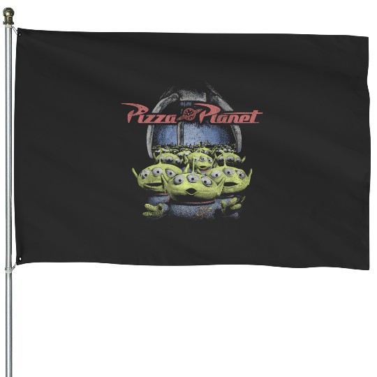 Disney Pixar Toy Story Pizza Planet Aliens Claw House Flags