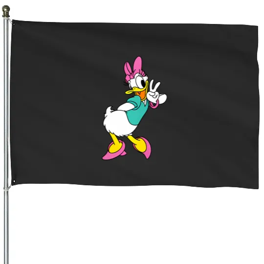 Disney Mickey Friends Daisy Duck Small Pose House Flags