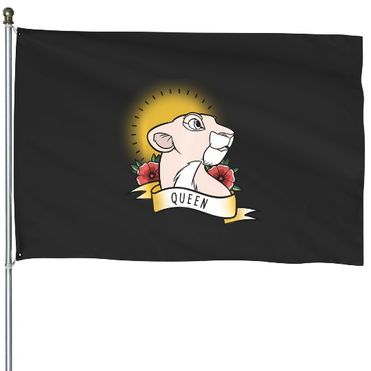 Discover Disney Lion King Nala Queen Tattoo Yellow House Flags