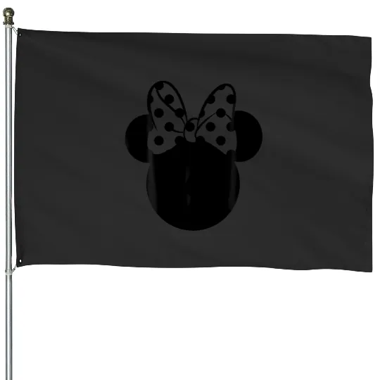 Discover Disney Minnie Mouse Polka Dot Bow House Flags